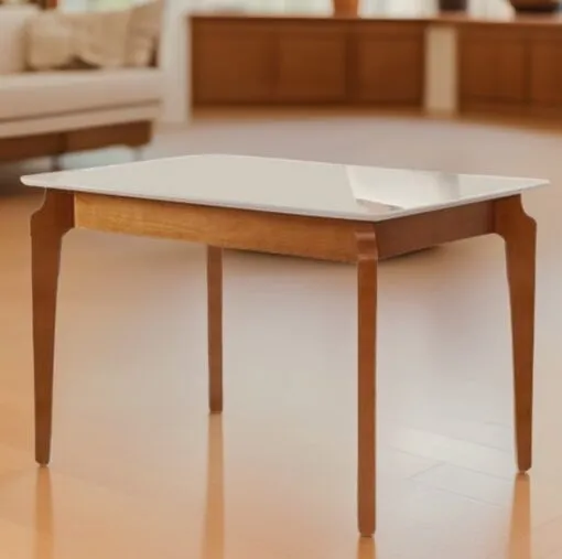 Mesa Egeu 120 Mel/Off White – MADESALA Imagem