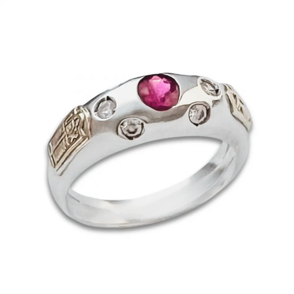   Anel de formatura prata 950 - AN035 Imagem