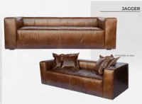 Sofá Jagger 2,40 - Couro Natural - Cacique 