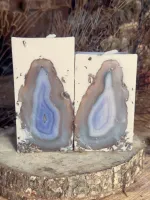  Velas Dupla de ágatas com lavanda naturais - Foto 3
