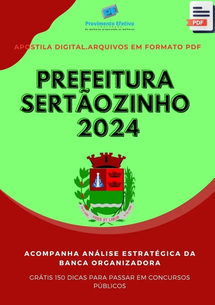 Apostila Prefeitura Sertãozinho Técnico Enfermagem 2024