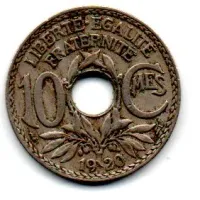 França - 1920 - 10 Centimes - MBC
