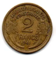 França - 1941 - 2 Francs