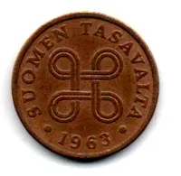 Finlândia - 1963 - 1 Penni