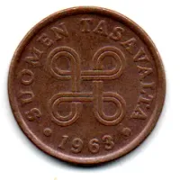 Finlândia - 1963 - 5 Pennia