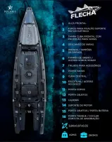 CAIAQUE FLECHA -P/ MOTOR -  POLARIS NÁUTICA - Foto 2