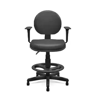 Cadeira Caixa Operativa Plus Executiva Base Giratória com Braços Regulaveis 