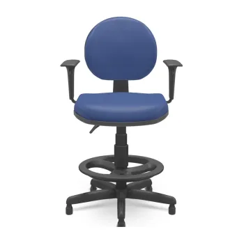 Cadeira Caixa Operativa Plus Executiva Base Giratória com Braços Regulaveis  - Foto 2