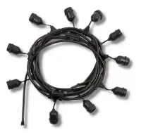 Festao com emenda 5 Metros com 10 Lampadas Led blindado aprova  dagua ( Varal De Luzes ) ( JOGO DE 10 LAMPADA ) ( KIT 10 LAMPADAS ) - Foto 6