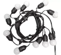 Festao com emenda 5 Metros com 10 Lampadas Led blindado aprova  dagua ( Varal De Luzes ) ( JOGO DE 10 LAMPADA ) ( KIT 10 LAMPADAS ) - Foto 8