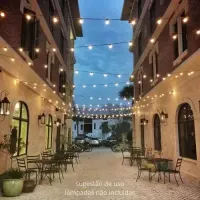 Festao com emenda 5 Metros com 10 Lampadas Led blindado aprova  dagua ( Varal De Luzes ) ( JOGO DE 10 LAMPADA ) ( KIT 10 LAMPADAS ) - Foto 19