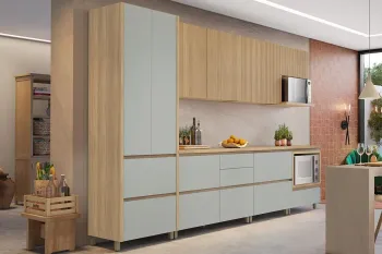 Cozinha  Rainha Gourmet 7 Peças (3 Aéreos + 1 Paneleiro + 3 Balcões)