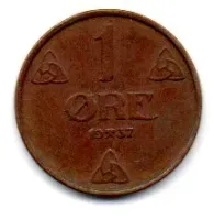 Noruega - 1937 - 1 Ore