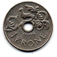 Noruega - 1997 - 1 Krone