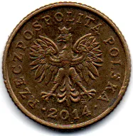 Polônia - 2014 - 1 Grosz