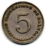 Panamá - 1962 - 5 Centésimos de Balboa - Foto 2