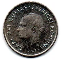 Suécia - 2002 - 1 Krona