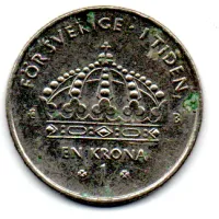 Suécia - 2002 - 1 Krona - Foto 2