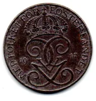 Suécia - 1917 - 5 Ore