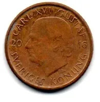 Suécia - 2016 - 1 Krona