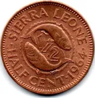 Serra Leoa - 1964 - 1/2 Cent