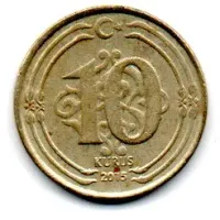 Turquia - 2015 - 10 Kurus