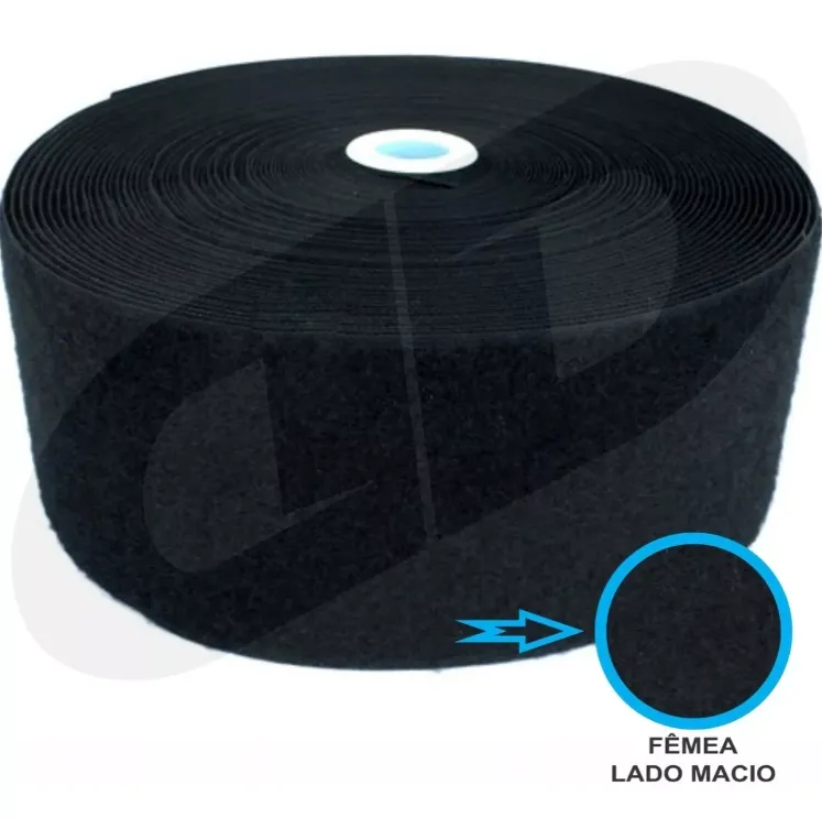 Fecho De Contato 10cm x 1 metro Lado Fêmea Macio Imagem