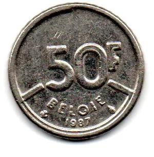 Bélgica - 1987 - 50 Francs Imagem