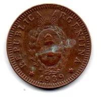 Argentina - 1939 - 2 Centavos