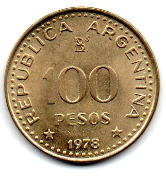 Argentina - 1978 - 100 Pesos - Sob Imagem