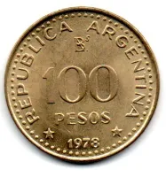 Argentina - 1978 - 100 Pesos - Sob