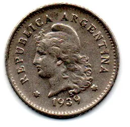 Argentina - 1939 - 10 Centavos