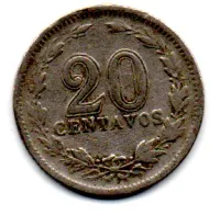 Argentina - 1924 - 20 Centavos - Foto 2