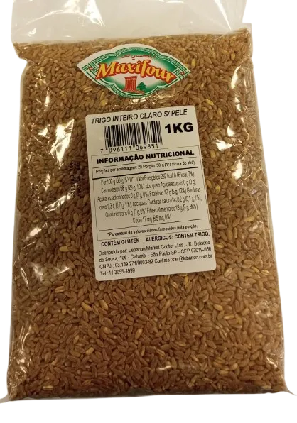 TRIGO EM GRÃO CLARO S/PELE 1KG