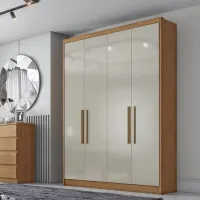 Roupeiro Moderni Plus 100% MDF 4 Portas 3 Gavetas 1.645m 