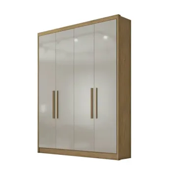 Roupeiro Moderni Plus 100% MDF 4 Portas 3 Gavetas 1.645m  - Foto 2