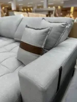  Sofá Cama Zeus retrátil e reclinável Linho - Gelo ou Marfim 2,40 - Foto 3