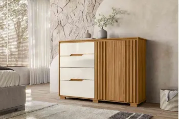 Cômoda Texas Freijo/Off