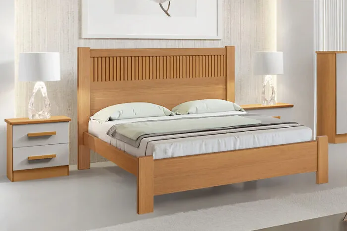 Cama Casal Primicia Plus Cinamomo.Ripado D Doro Imagem