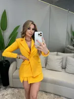 BLAZER OVERSIZED AMARELO LINHO - Foto 5