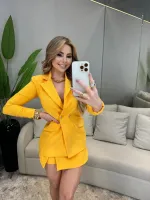 SHORT SAIA  AMARELO - Foto 3