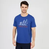 Camiseta Nautica Velas ao Vento Manga Curta Masculino - Foto 3