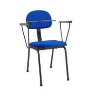 Kit com 2 unidades Cadeira de Treinamento Secretária Onda Plus Slim com Prancheta Escamoteável Anti Pânico - Foto 6