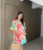 CONJUNTO FLORESCER - BLUSA E SHORTS TAMANHO M