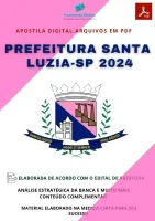 Apostila Santa Luzia MG Engenheiro Agrônomo 2024