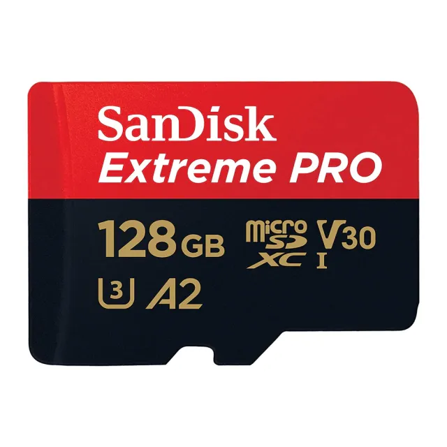 Cartão de Memória Micro SD SANDISK 128 GB Extreme PRO - V30 c/Adaptador SD