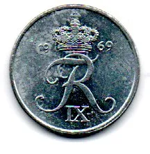 Dinamarca - 1969 - 1 Ore