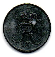 Dinamarca - 1963 - 1 Ore - R