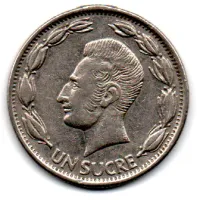 Equador - 1970 - 1 Sucre - MBC - Foto 2