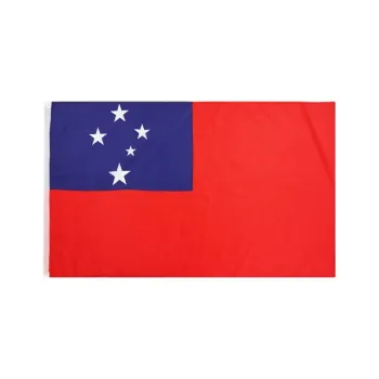  Bandeira De Samoa  Oficial Mastro Média 90 Cm x 150 Cm Cores Fortes